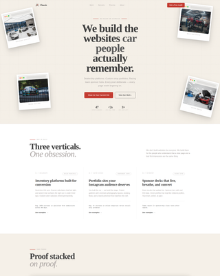 Chassis - Bold Automotive Landing Page Template