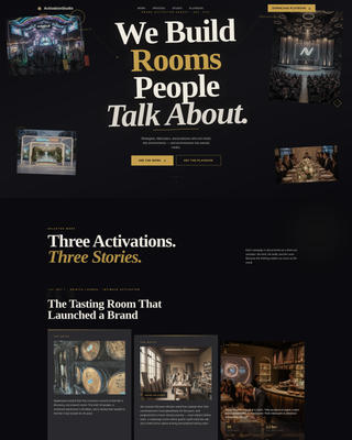 Activate - Immersive Brandactivation Landing Page Template