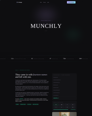 Coinage - Precision Naming Landing Page Template