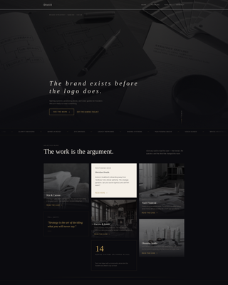 Distill - Elegant Brandstrategist Landing Page Template