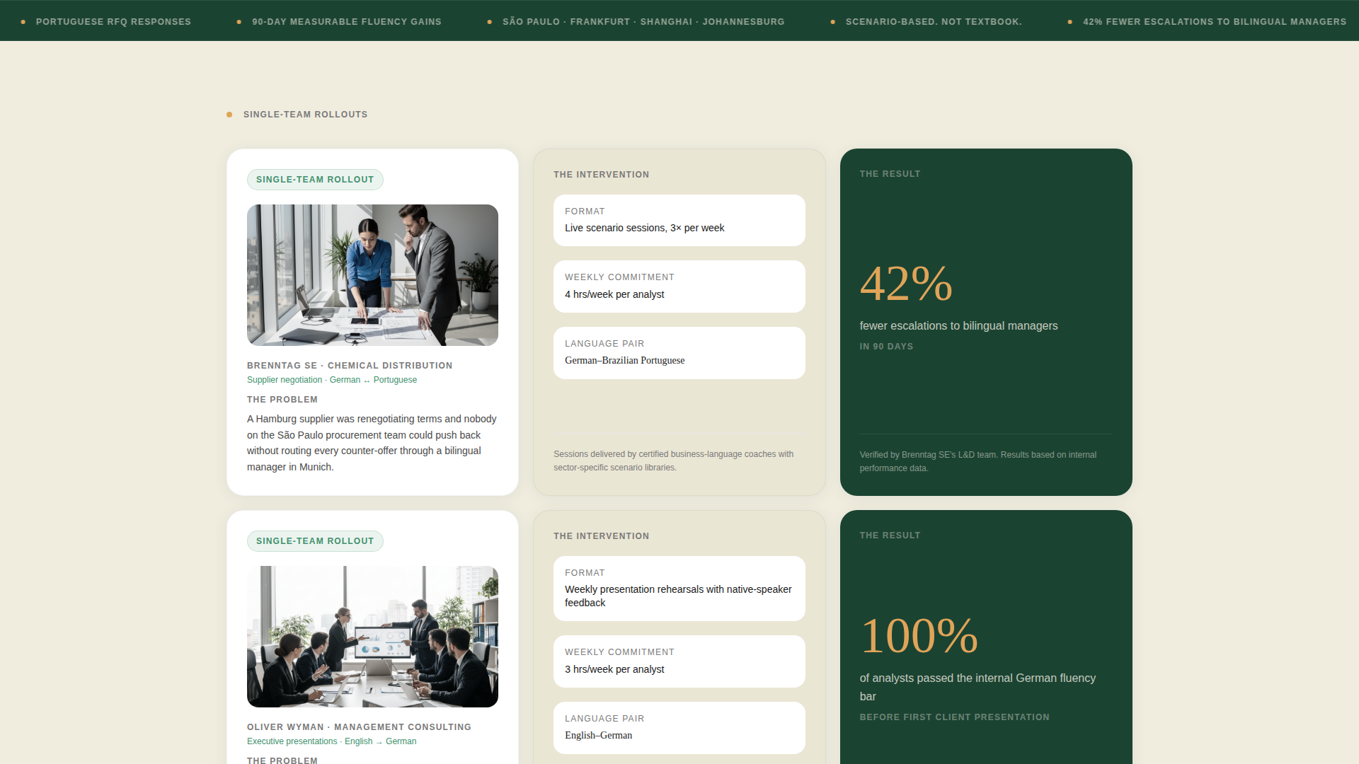 Accent — Expert Language Instruction Landing Page Template