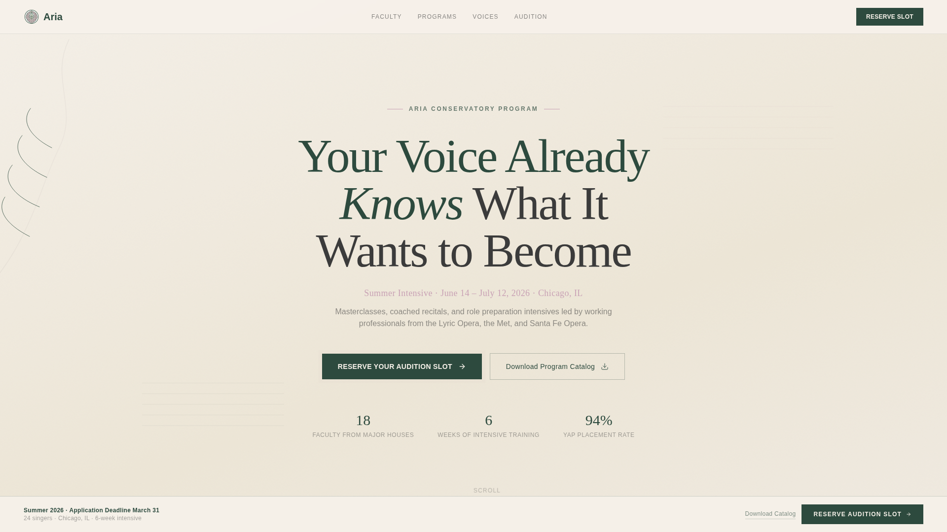 Music & Performing Arts School Booking Website Template