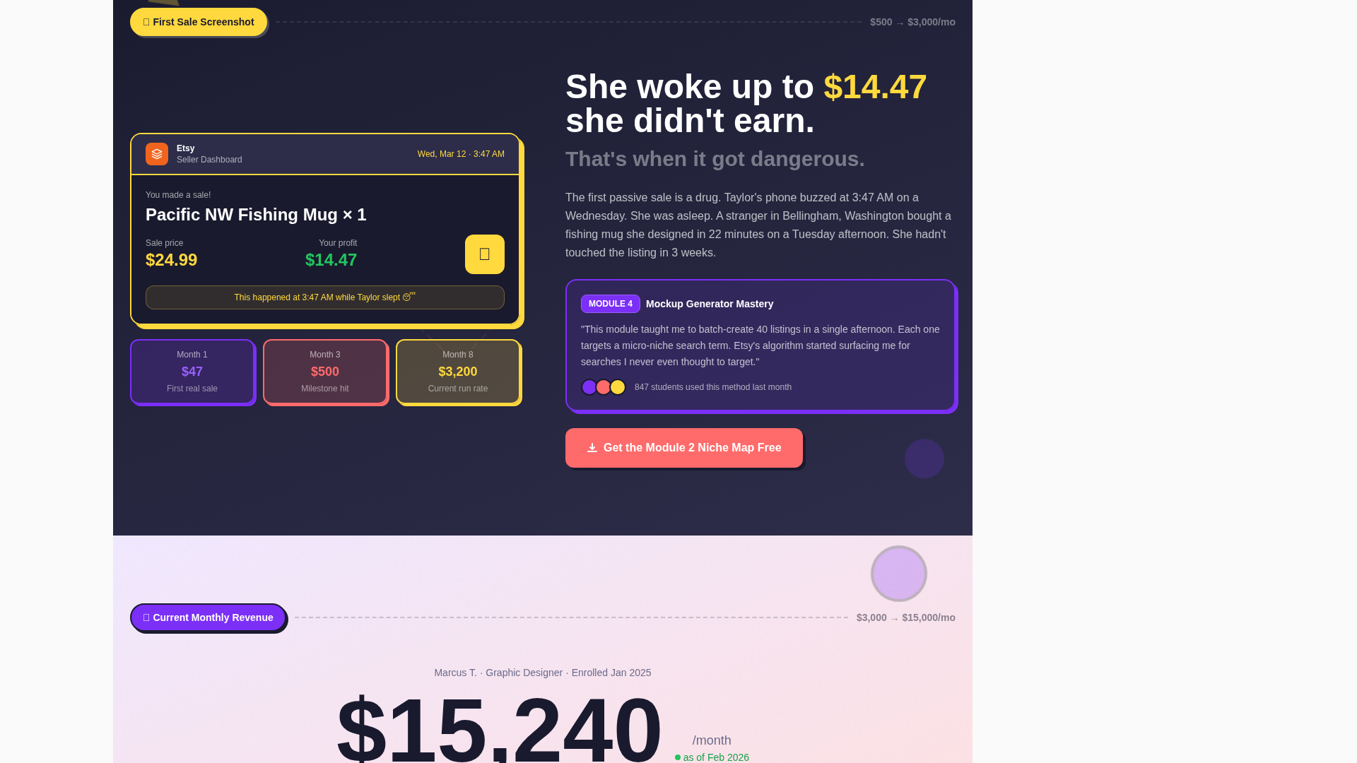Online Skill Courses Specialist Portfolio Website Template