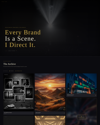 Atelier - Goldaccented Creativedirector Landing Page Template