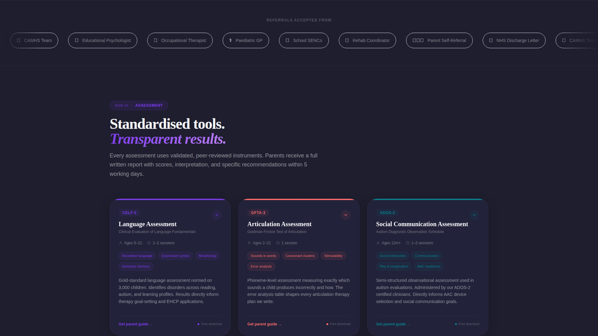 Special Education & Learning Center Specialist Professional Website Template