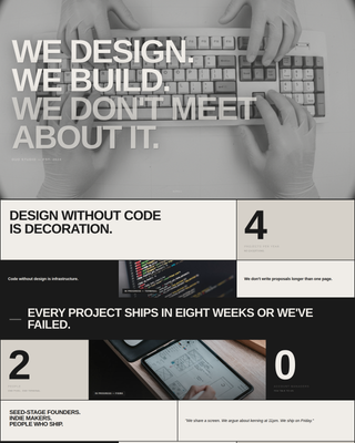 Duo - Manifestodriven Portfolio Landing Page Template
