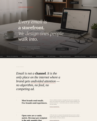Drip - Highconverting Emailmarketing Landing Page Template