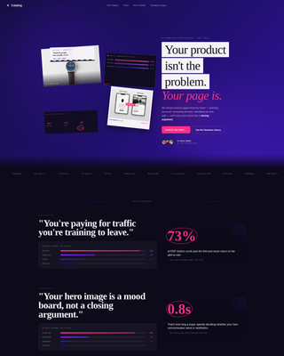Catalog - Conversion Ecommerce Landing Page Template