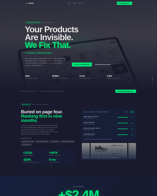 Ecommerce - Premium SEO Landing Page Template