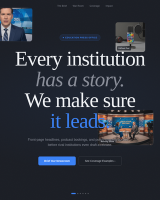 Byline - Powerful Education PR Landing Page Template