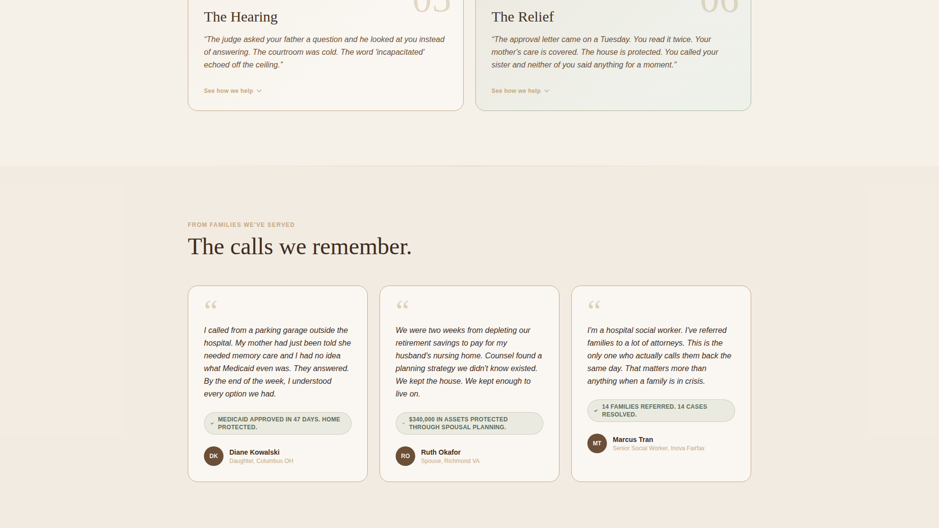 Counsel - Trusted Elderlaw Landing Page Template