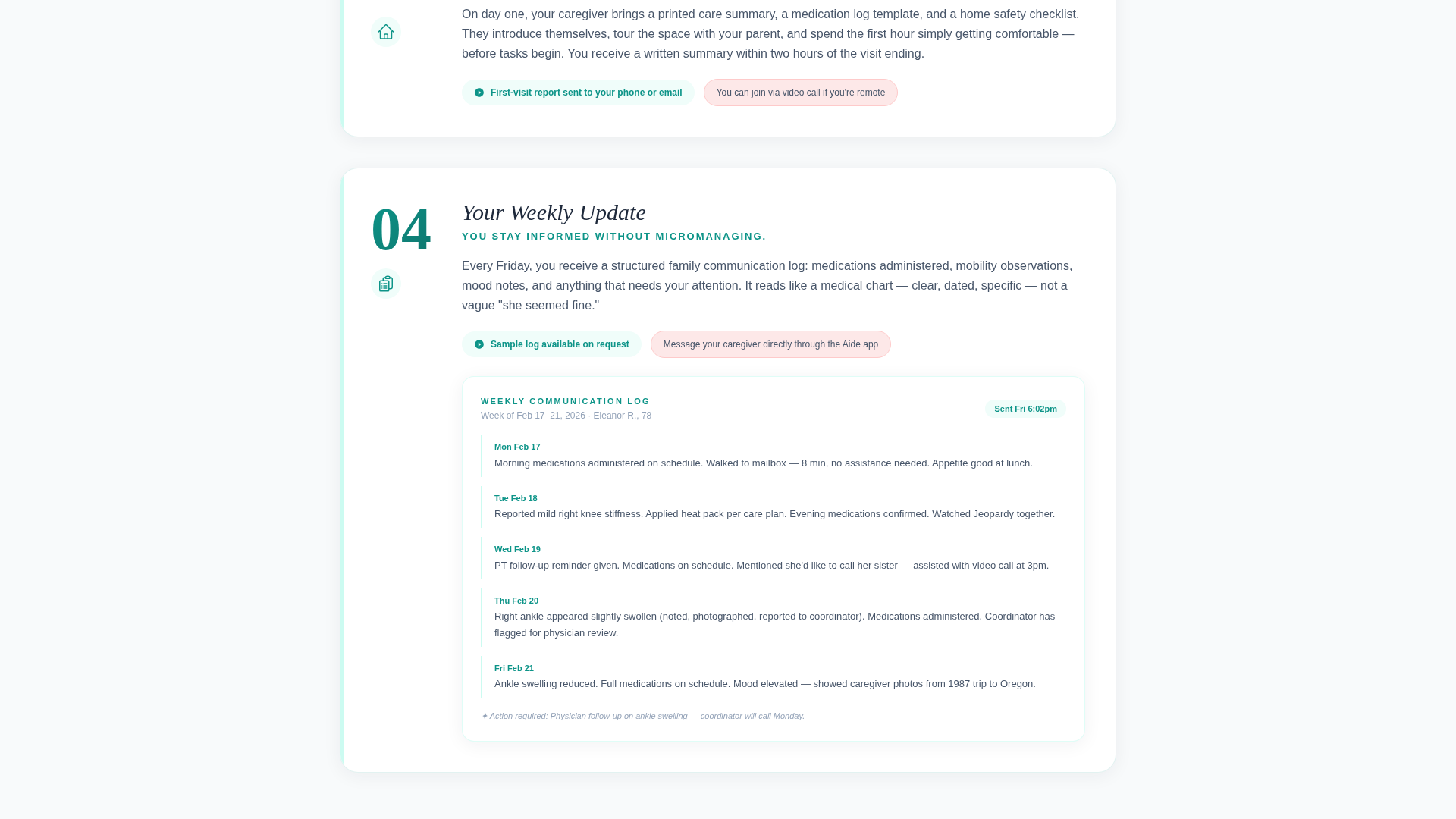 Aide - Trusted Homecare Landing Page Template