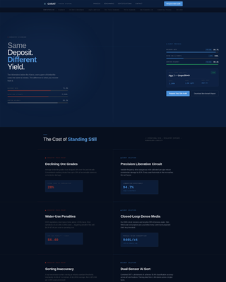 Carat - Precision Diamondmining Landing Page Template