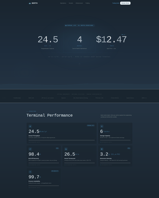 Berth - Industrial LNG Landing Page Template