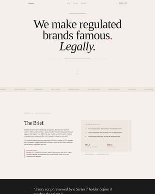 Compliance - Regulated Fintech Landing Page Template
