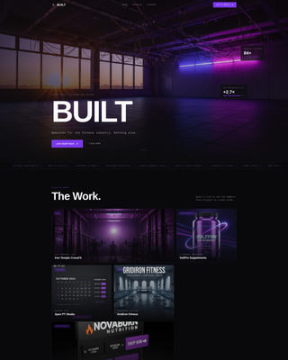 Built - Bold Fitness Agency Landing Page Template