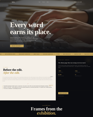 Byline - Compelling Freelancewriter Landing Page Template