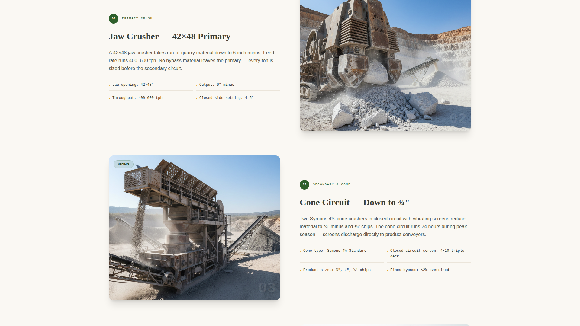 Aggregate - Reliable Quarry Landing Page Template