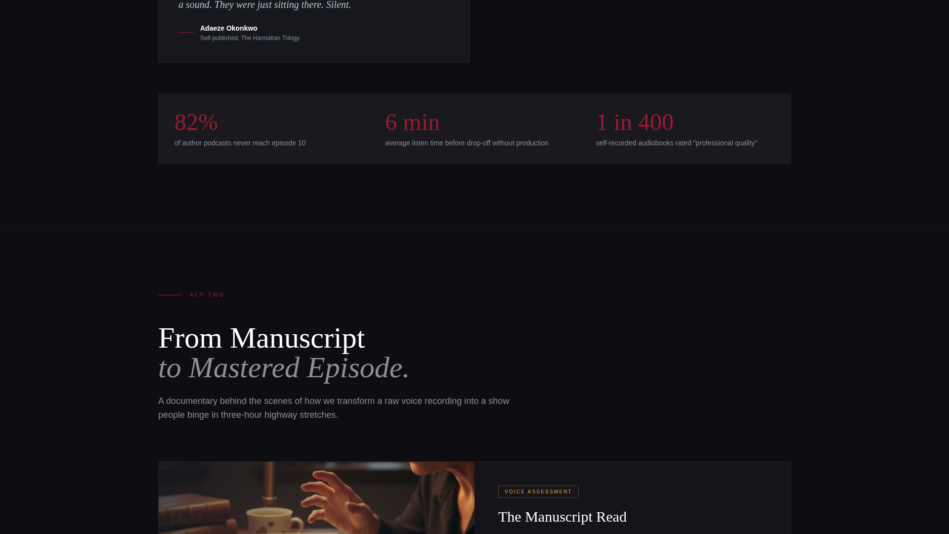 Airwave - Spotlight Bookpodcast Landing Page Template