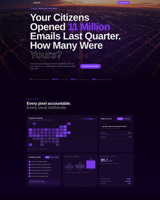 Dispatch - Precision Government Landing Page Template