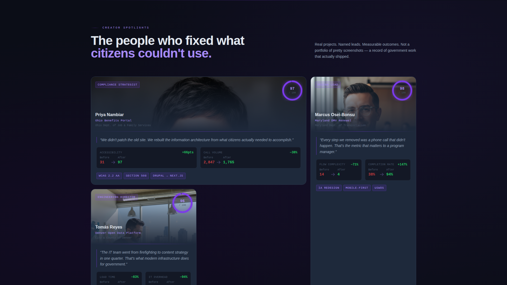 Government Marketing Agency Landing Page Template