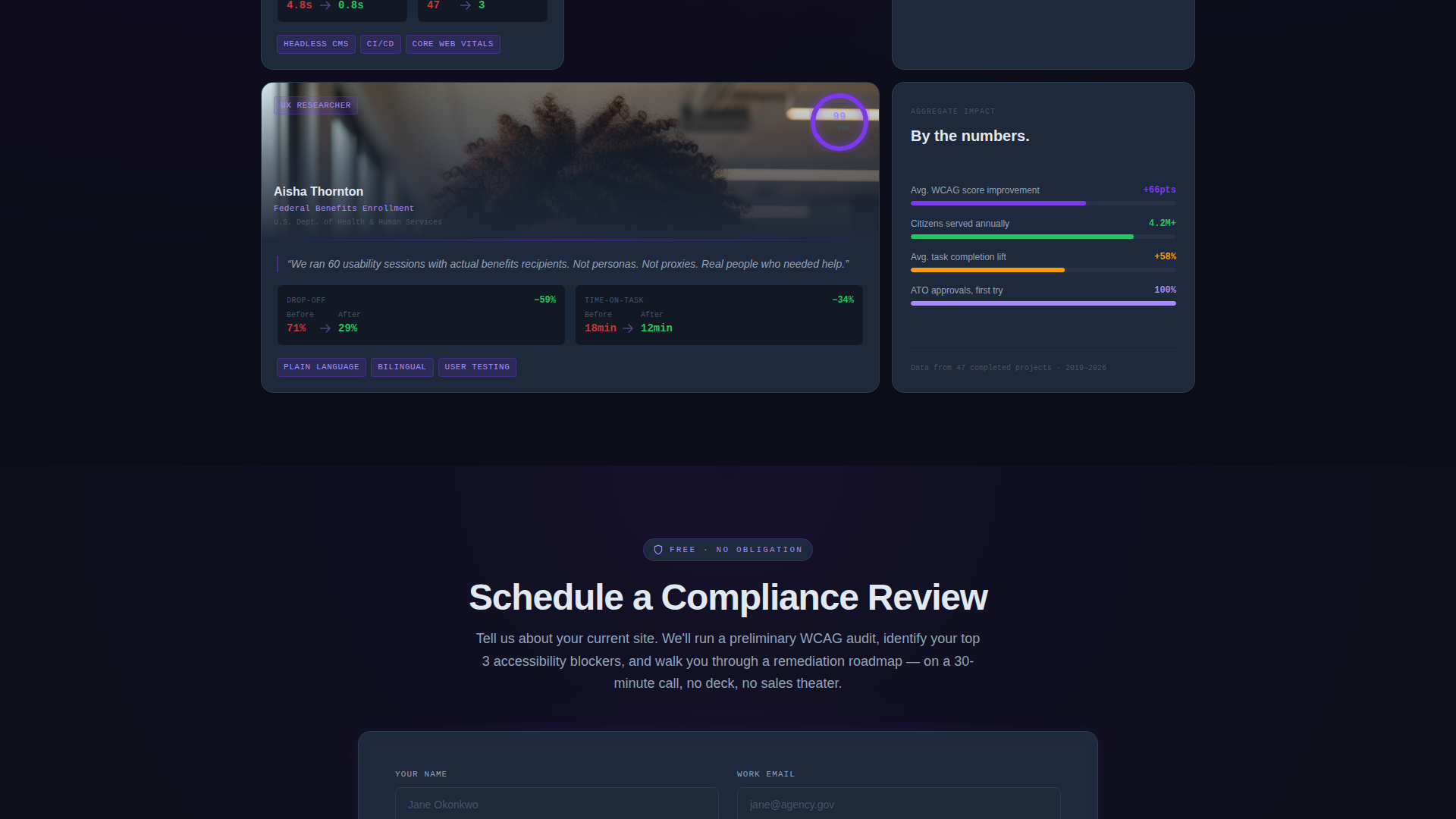Government Marketing Agency Landing Page Template