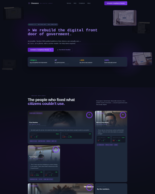 Access — Verified Government Services Landing Page Template