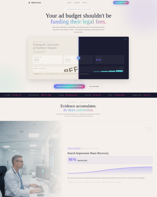 ClinicConvert - High-Converting Healthcare PPC Landing Page Template