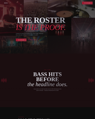 Decks - Electric DJ Booking Landing Page Template