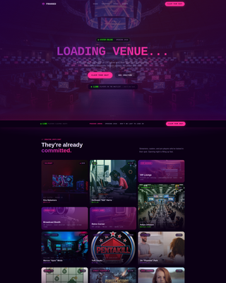 Fragged - Electric Esports Landing Page Template