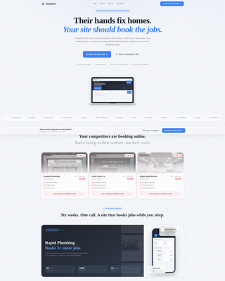Dispatch - Highconverting Homeservices Landing Page Template