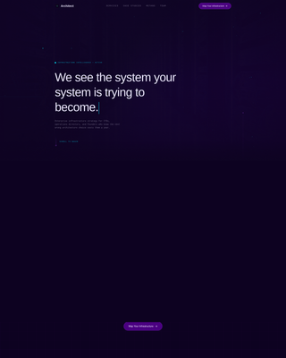 Architect - Immersive IT Consultant Landing Page Template