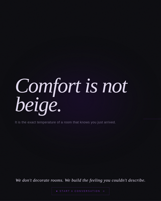 Atelier - Immersive Interiordesigner Landing Page Template
