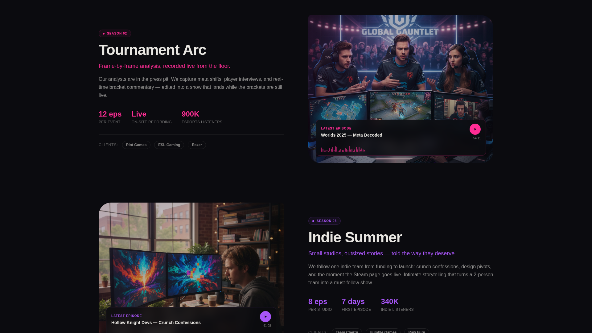 Airwave - Festivalenergy Podcast Landing Page Template
