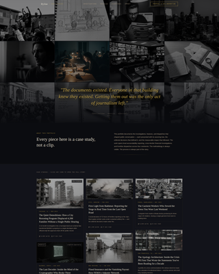 Byline — Narrative Driven Journalist Landing Page Template