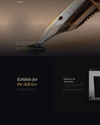 Brief - Authoritative Legalagency Landing Page Template