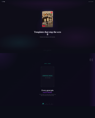 Pin - Scrollstopping Pinterest Landing Page Template