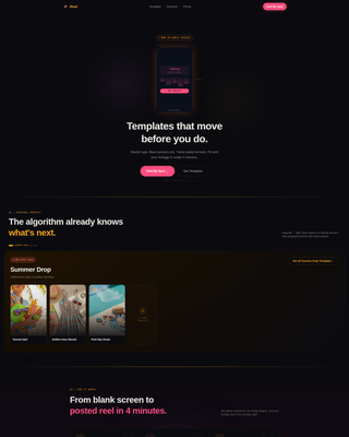 Reel - Scrollstopping Pinterest Landing Page Template