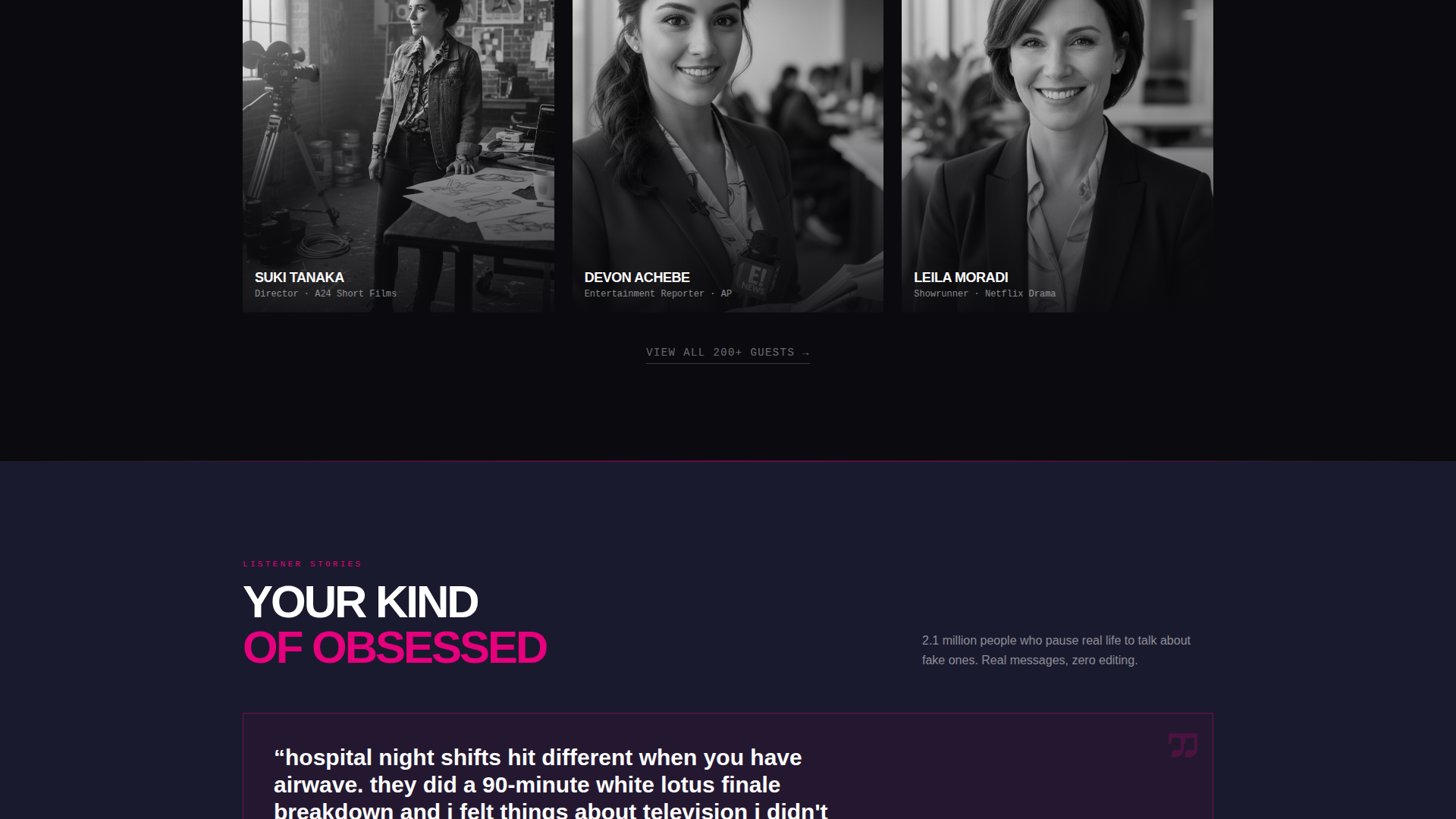 Airwave - Electrifying Podcast Landing Page Template