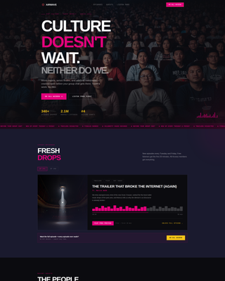 Airwave - Electrifying Podcast Landing Page Template