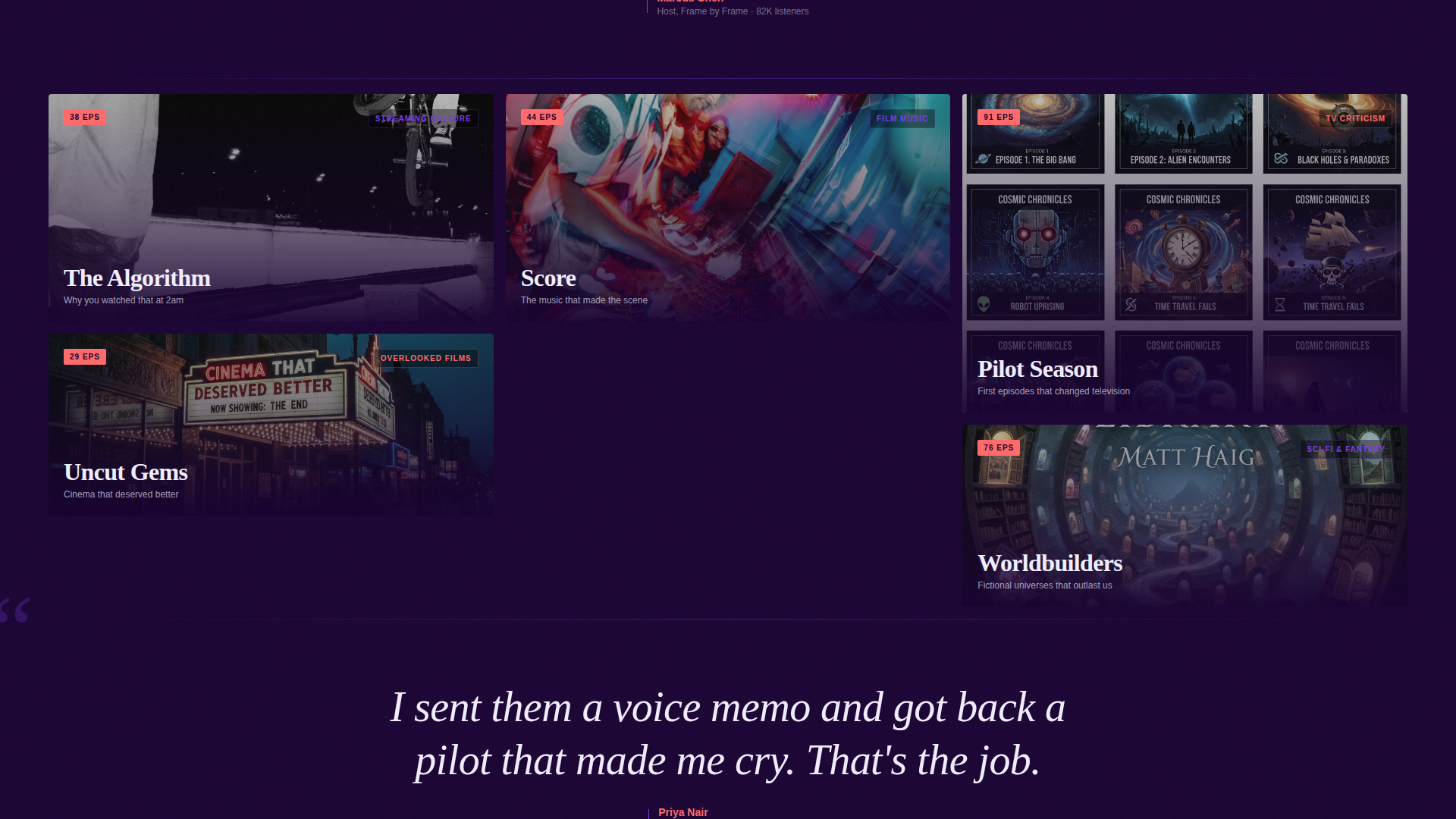 Airwave - Bold Podcast Landing Page Template