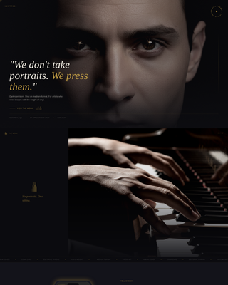 Shutter - Cinematic Portrait Landing Page Template