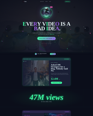 Dare - Electrifying Prank Landing Page Template