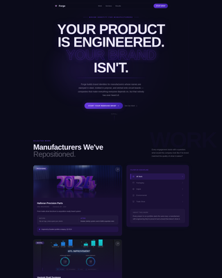 Construct — Robust Factory Operations Landing Page Template