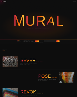 Mural - Bold Streetart Landing Page Template