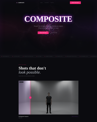 Render — Premium Visual Effects Landing Page Template