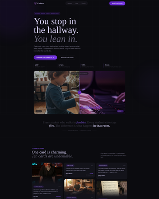 Cadence - Transformative Musicteacher Landing Page Template