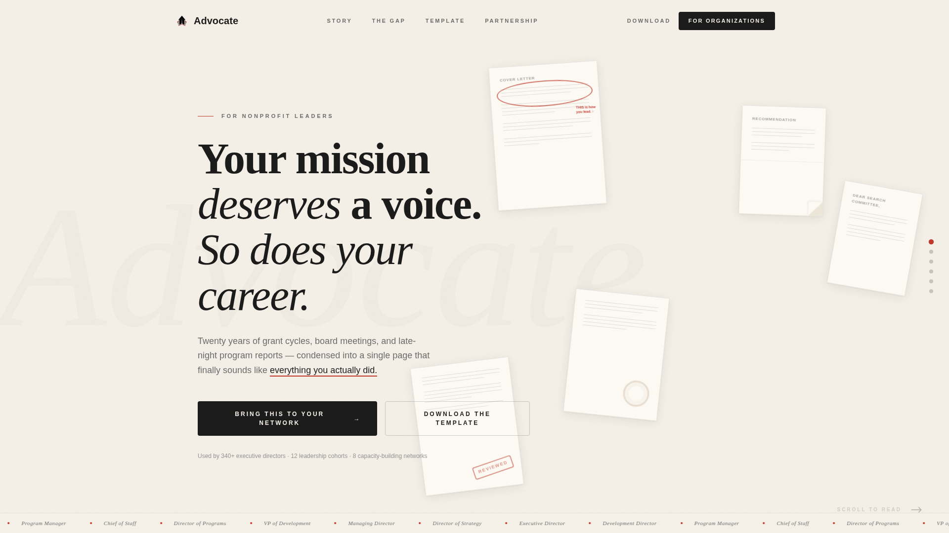 Nonprofit Leader Career Careers Website Template