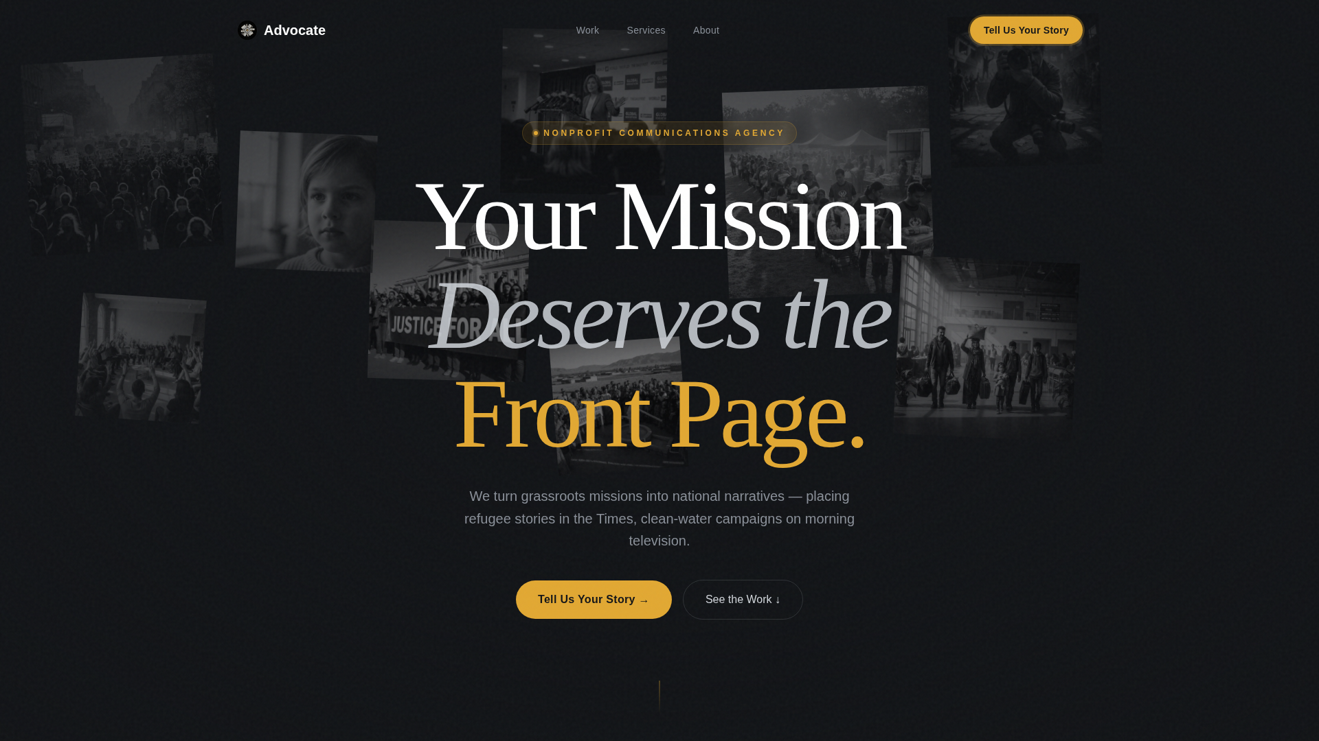 Nonprofit Marketing Agency Landing Page Template