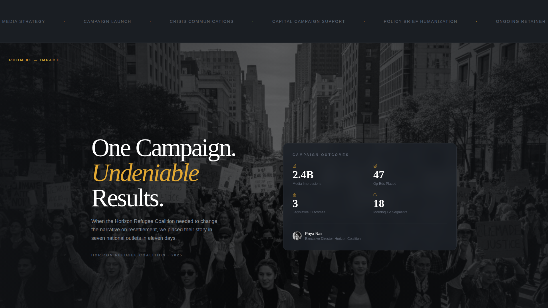 Nonprofit Marketing Agency Landing Page Template